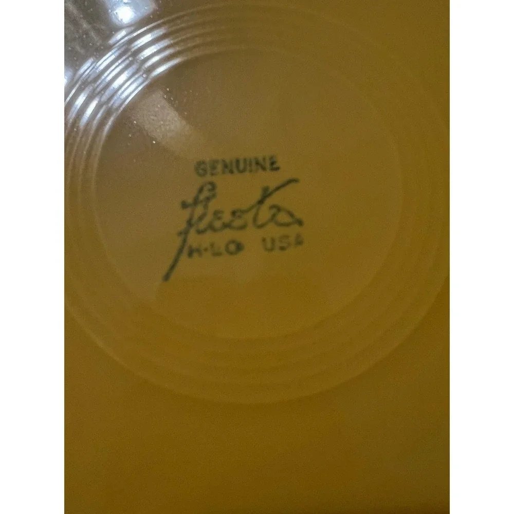 Vintage Fiesta Yellow Platter Chop Plate 12‎ Inch Genuine HLC USA